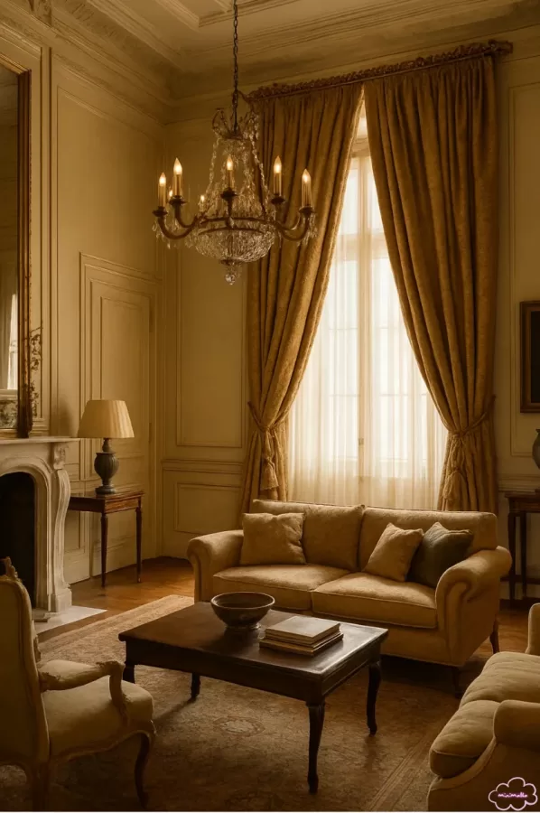 Old money aesthetic living room