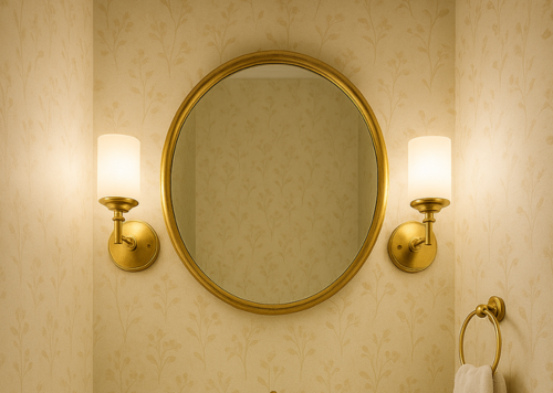 Small Powder Room Ideas : Old Money Edition