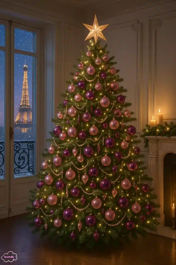 An Elegant Christmas Tree inspired by Parisian fashion