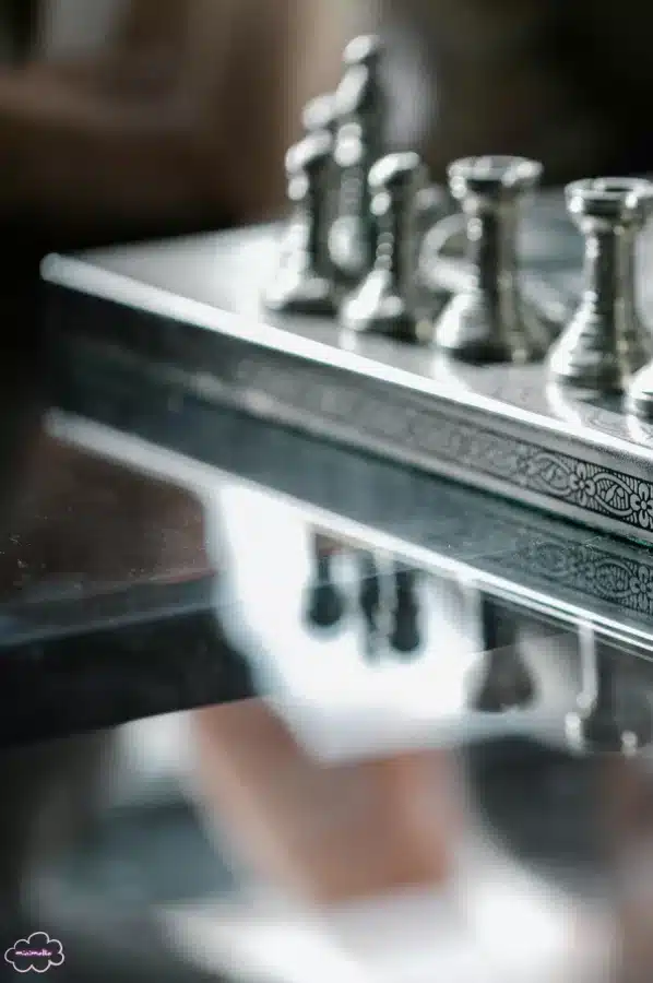 A Chess Set as a coffee table decor