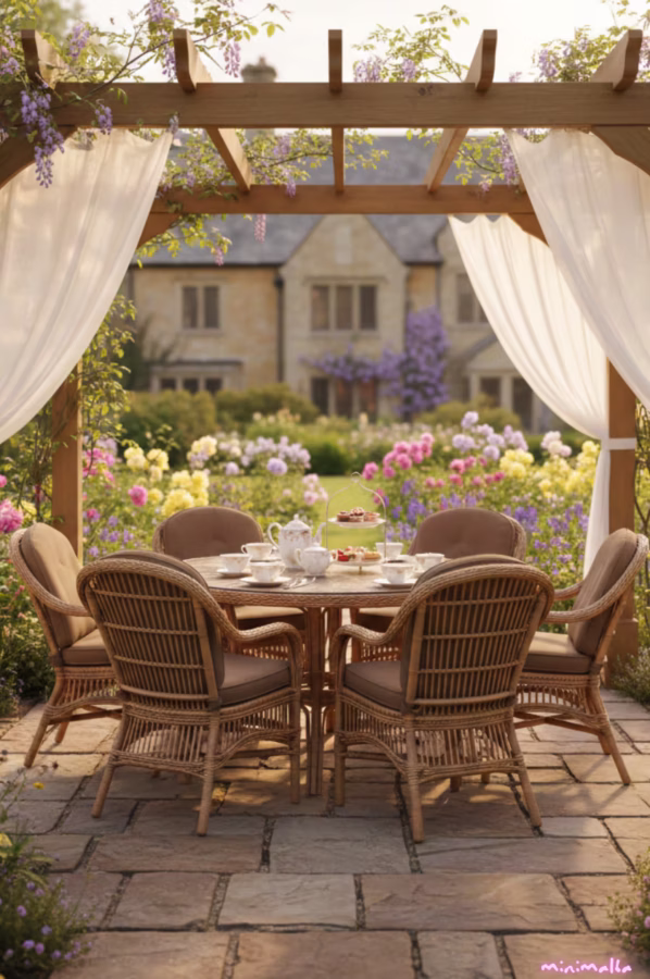 outdoor patio ideas sheer canpoy